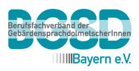 Logo Berufsverband der Gebrdensprachdolmetscherinnen Bayern e.V.