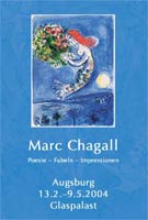 Plakat - Marc Chagall in Augsburg