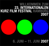 Plakat - Willkommen zum 23. Internationalen Kurz Film Festival Hamburg 2007