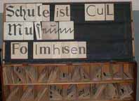"Schule ist cul" - Wandtafel in Folmhusen