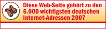 Diese Web-Seite gehört zu den 6.000 wichtigsten deutschen Internet-Adressen 2007, www.web-adressenbuch.de