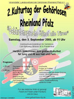 2. Kulturtag der Gehörlosen Rheinland-Pfalz