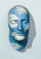 Ren Magritte: Lavenir des statues / Die Zukunft der Denkmler, 1932, l auf Gipsguss (Totenmaske  Napeoleons)
