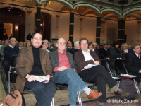 Mark Zaurov, Jochen Muhs und Helmut Vogel auf dem Symposium