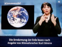 ARD Klimawandel, Untertitel: Die Erwrmung der Erde kann nach Angabe von Klimaforscher Karl Srens