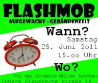 Flashmob Aufgewacht - Gebärdenzeit!