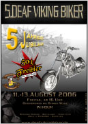 Plakat '5.Deaf Viking Biker