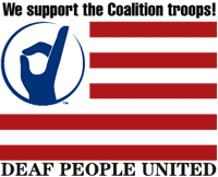 We support coaltition troops!