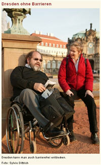 Dresden-Besucher mit Behinderungen