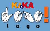Logo des KIKA logo! in Fingeralphabeten