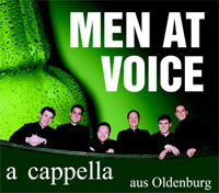 Plakat - Men at Voice a cappella aus Oldenburg