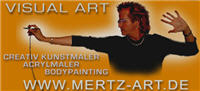 Visual Art Creativ Kunstmaler Acrylmaler Bodypainting www.mertz-art.de