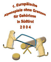 1. Europäischen Alpenspiele ohne Grenzen für Gehörlose in Südtirol 2004