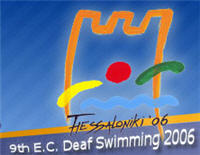 Plakat - 9. th E.C. Deaf Swimming 2006 Thessaloniki